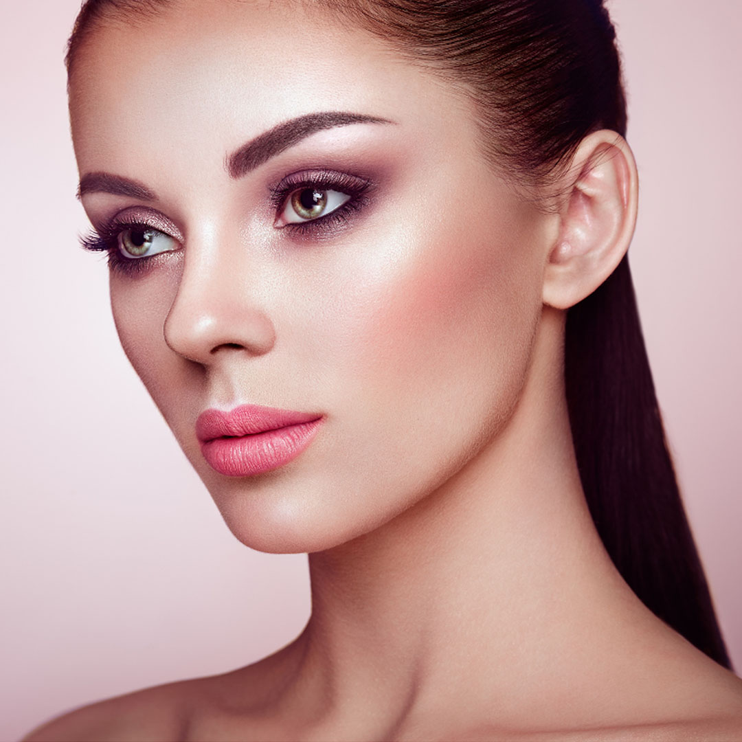 Female with Pretty makeup